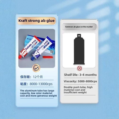 New Kafuter Strong A+B Glue,high Strength AB Glue,metal Glass Ceramic Bonding Automobile Motorcycle Ship Machinery Fuel Tank Oil Pipe Repair Paste,waterproof Acrylic Adhesive