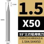 3 Flutes HRC55 Carbide End Mill CNC Cutting Tools Alloy Carbide Milling EndMills Tungsten Steel Milling Cutter Square Router Bit for Aluminum Alloy