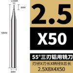 3 Flutes HRC55 Carbide End Mill CNC Cutting Tools Alloy Carbide Milling EndMills Tungsten Steel Milling Cutter Square Router Bit for Aluminum Alloy