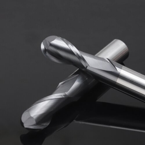 主图_2 HRC55°/HRC65° R0.5mm - R3mm Cutting Router 2 Flutes Tungsten Steel Ball End Milling Cutter, CNC Milling Cutter Machine Milling Tools Ball Nose End Mill,Nano-Coated Micrograin Carbide Ball Nose End Mill