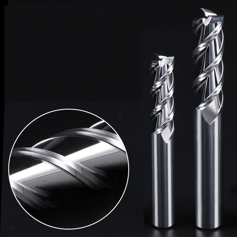 主图_3 - 副本 3 Flutes HRC55 Carbide End Mill CNC Cutting Tools Alloy Carbide Milling EndMills Tungsten Steel Milling Cutter Square Router Bit for Aluminum Alloy
