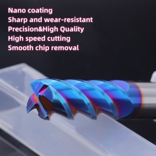 主图_4 Diameter 1~8mm 4 Flutes HRC65 Carbide Flat End Mill CNC Cutting Tools Alloy Carbide Milling EndMills Tungsten Steel Milling Cutter Square Router Bit