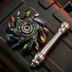 Luminous Violent 08 Rotating Open Armor Fidget Spinner Immortal Spinner Decompression Metal Toy edc gifts ADHD Fidget toy anxiety relief toy Cool fingertip spinning gyro