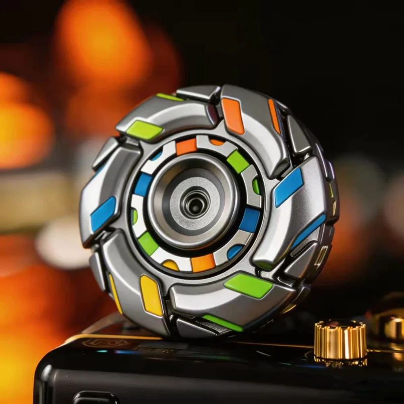 1_O1CN01cZMaWN1lhM3ii6esg_!!2157634850 Luminous Violent 08 Rotating Open Armor Fidget Spinner Immortal Spinner Decompression Metal Toy edc gifts ADHD Fidget toy anxiety relief toy Cool fingertip spinning gyro