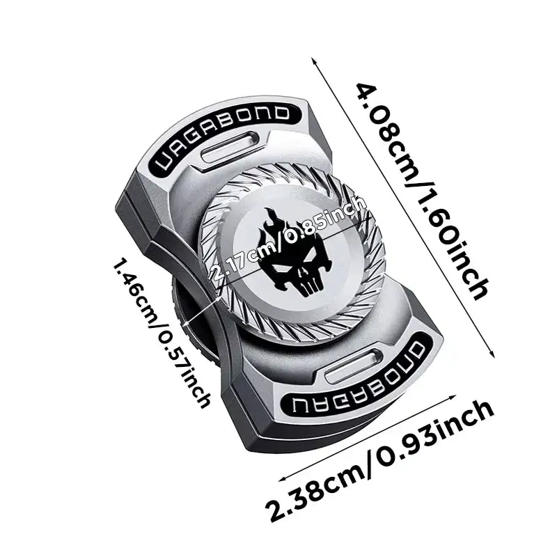 9_cn-11134207-7ras8-mdq447x3ub9g46 3-In-1 Game Edc Fidget Toy Personalized Skeleton Ghost Fidget Spinner Alloy Fidget Slider Stress Relief Toy Adhd Tool Metal Fingertip Gyro Slider