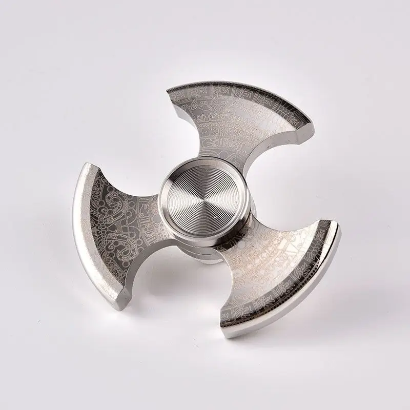 14_bc028852-e820-48e5-8e53-0a818961517c.jpeg.a Stainless Steel Axe Fidget Spinner EDC Finger Spinner Silent Smooth Long Spin Gyroscope Stress Relief Toy Anxiety Relief Hand Spinner Metal Desk Toy Gadget for Adults Kids Gift