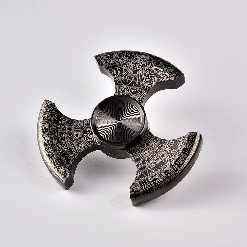15_1ae8dd9e-8769-4ed7-bfcb-6971083059f3.jpeg.a Stainless Steel Axe Fidget Spinner EDC Finger Spinner Silent Smooth Long Spin Gyroscope Stress Relief Toy Anxiety Relief Hand Spinner Metal Desk Toy Gadget for Adults Kids Gift